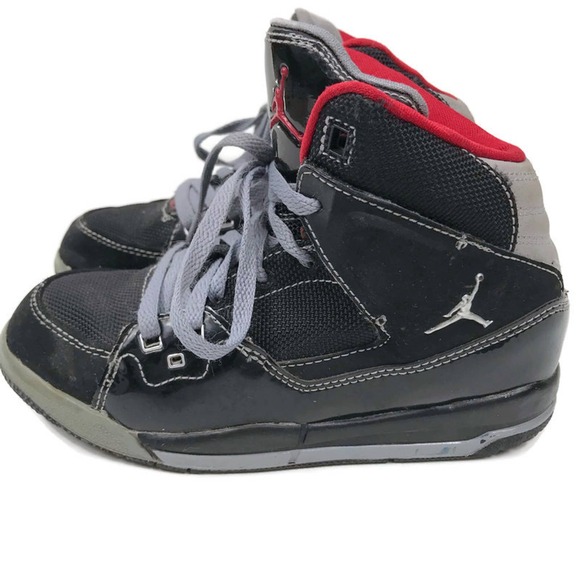Nike Michael Jordan SC-1 Sneakers Boys Hi Top Lace Up Black Gray Boys Sz 12C - Picture 3 of 9